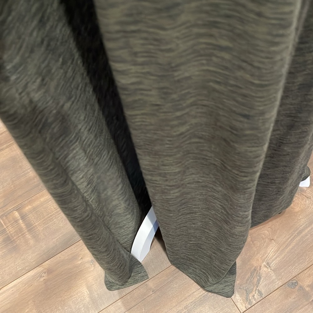 Minimalist Gray Maxi Dress Side Slit Cinched Waist Capsule Chic - Picture 5 of 9